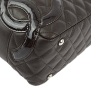 Chanel 2005-2006 Calfskin Cambon Ligne Bowling Handbag
