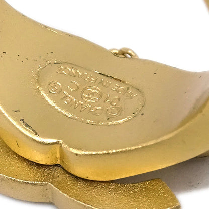 Chanel Rhinestone Bangle Chain Ring Gold #52 01C