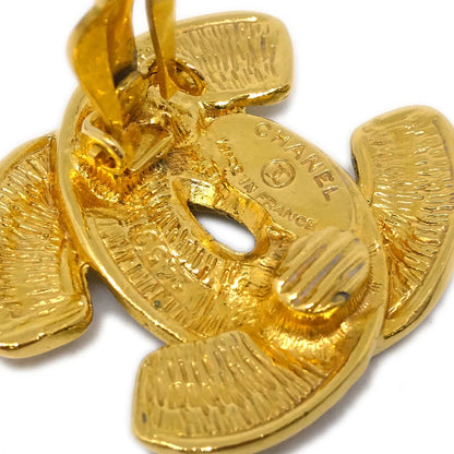 Chanel Gold CC Earrings Clip-On 2459