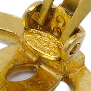 Chanel CC Rhinestone Earrings Clip-On Gold 02A