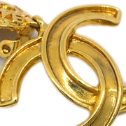 Chanel Gold Dangle Earrings Clip-On 95A