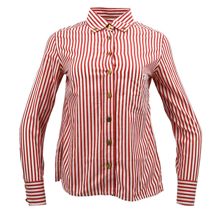Chanel Shirt Blouse Red