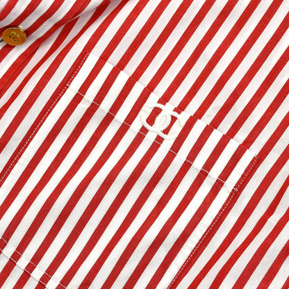 Chanel Shirt Blouse Red