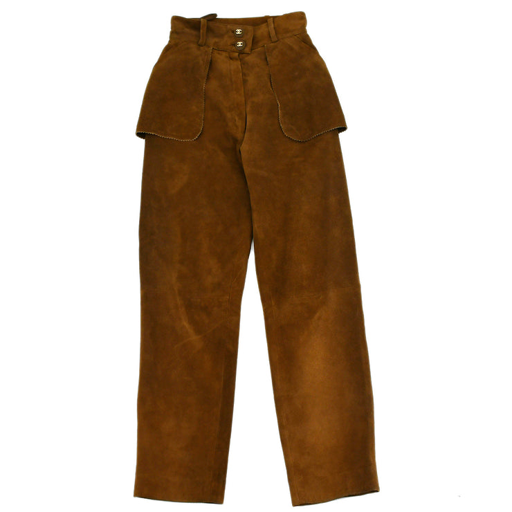 Chanel Long Pants Brown 29 #34