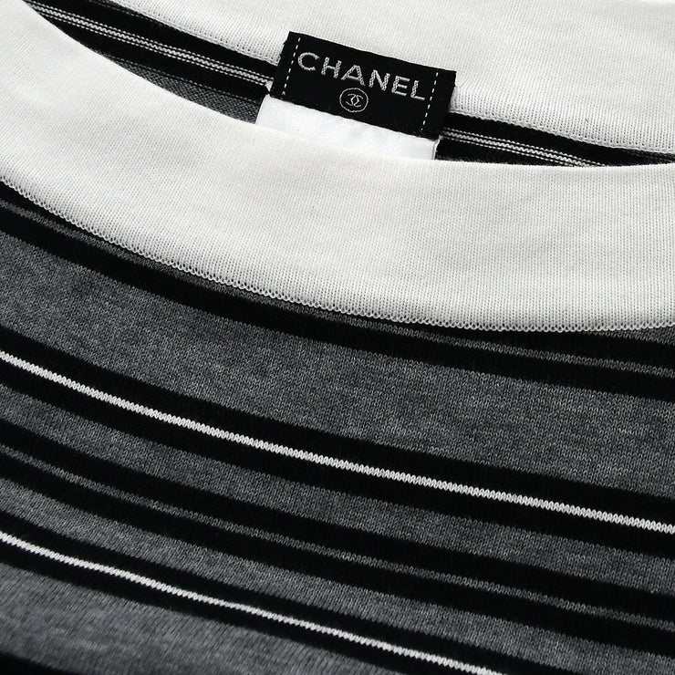 Chanel Long Sleeve T-shirt Gray 07P #38