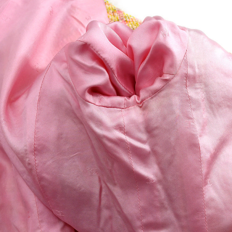 Chanel Setup Suit Jacket Skirt Pink 96P #40