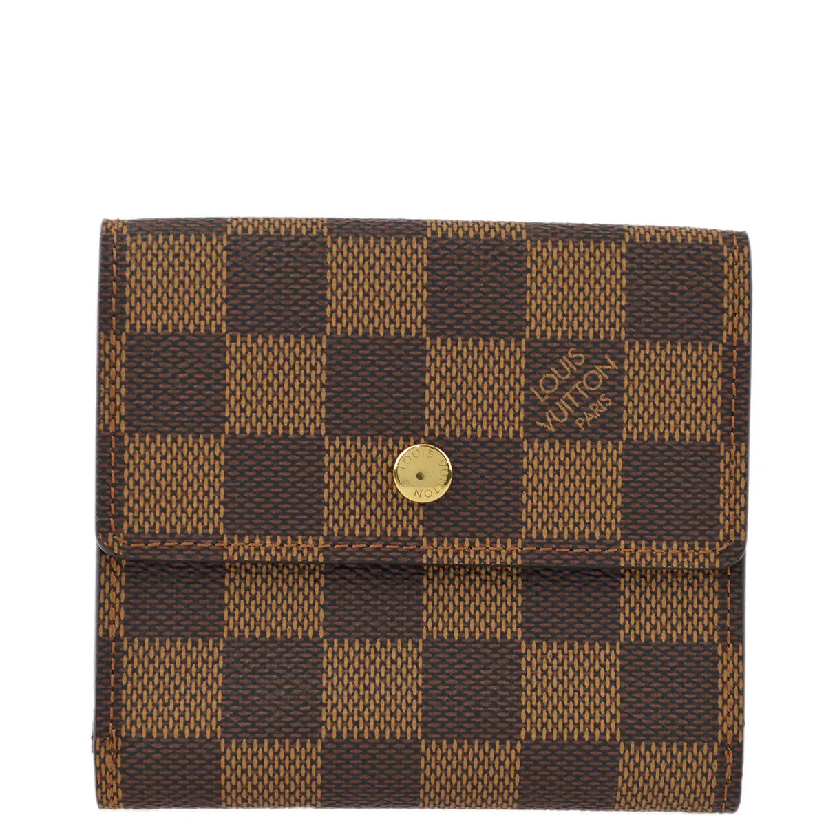Louis Vuitton 2003 Damier Portefeuille Elise Bifold Wallet N61654