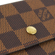 Louis Vuitton 2003 Damier Portefeuille Elise Bifold Wallet N61654