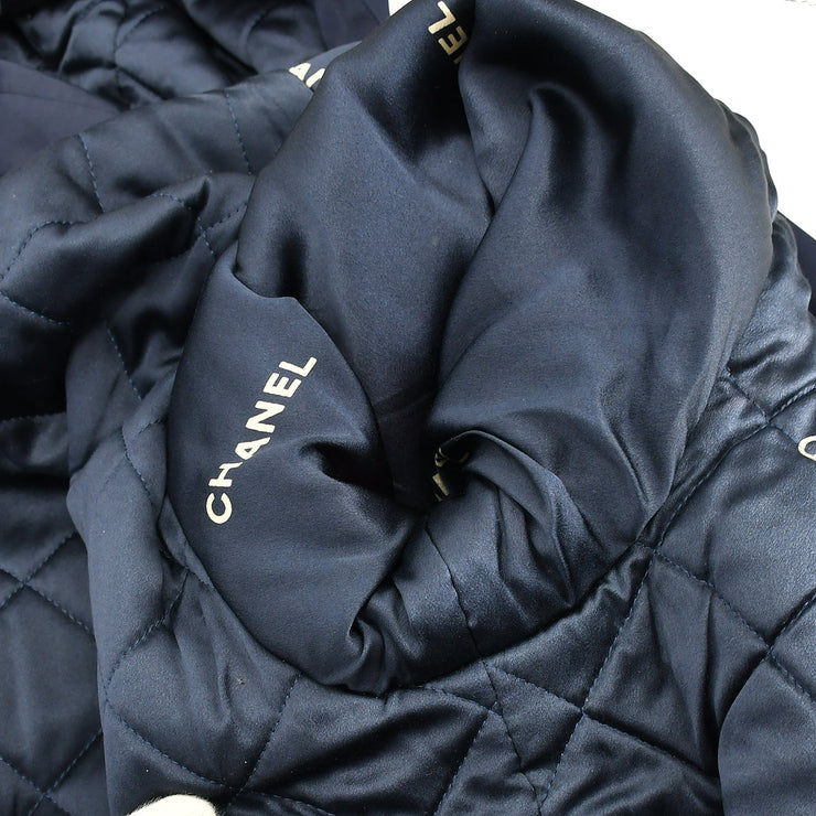 Chanel Hooded Coat Navy #40