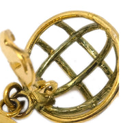 Chanel Gold Dangle Earrings Clip-On 29