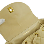 Chanel Beige Lambskin Duma Backpack Large