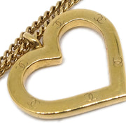 Chanel Heart Gold Chain Pendant Necklace 04P