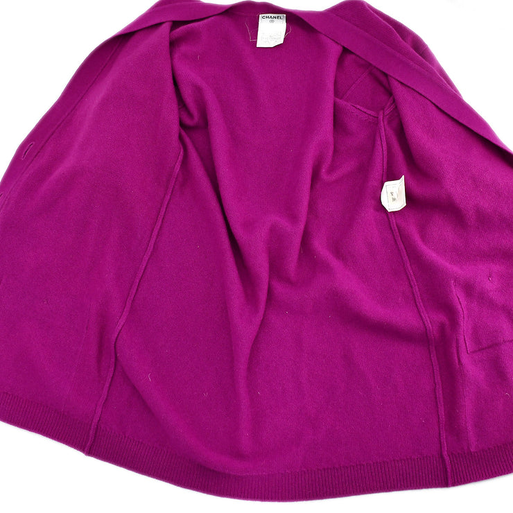 Chanel Cardigan Purple 95A #38