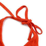 Chanel Setup Knit Tops Pants Orange 96P #40