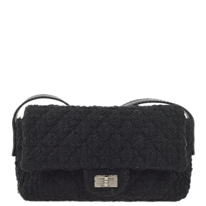 Chanel 2009-2010 Tweed Mademoiselle Lock Shoulder Bag