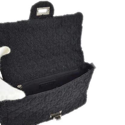Chanel 2009-2010 Tweed Mademoiselle Lock Shoulder Bag