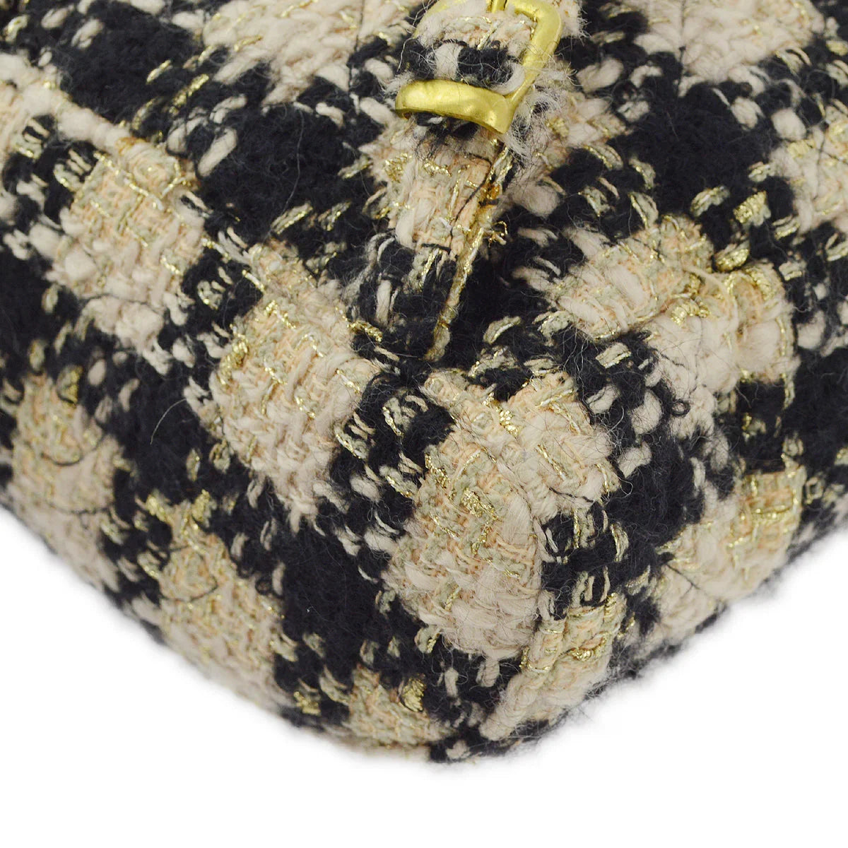 Chanel Beige Black Tweed Duma Backpack Large