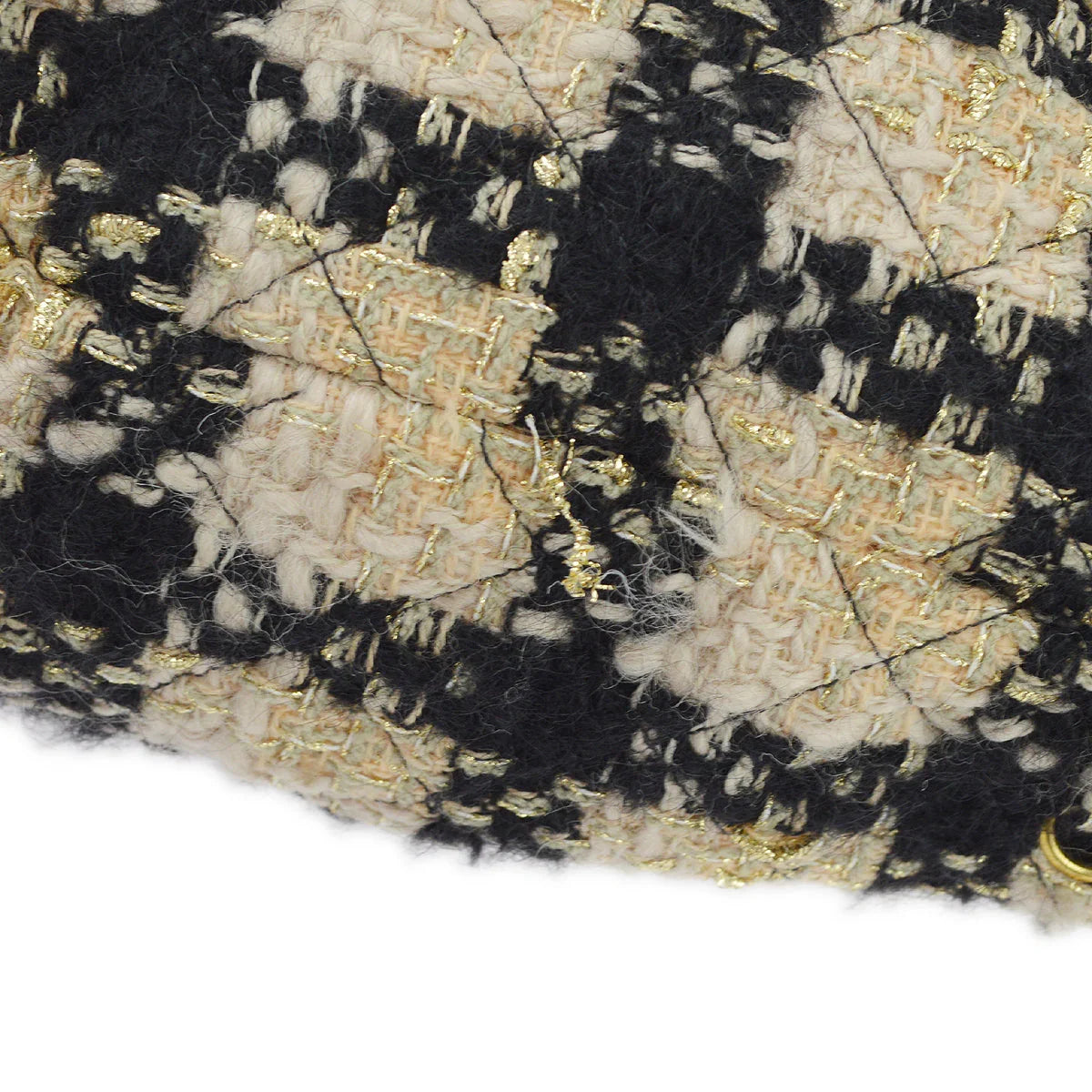Chanel Beige Black Tweed Duma Backpack Large