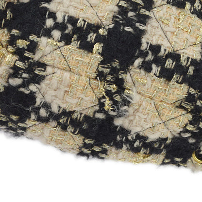 Chanel Beige Black Tweed Duma Backpack Large