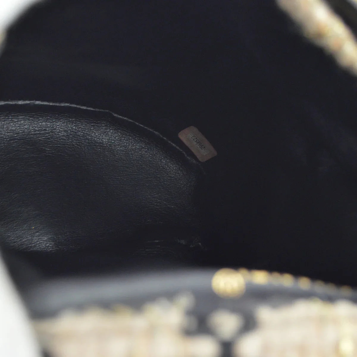 Chanel Beige Black Tweed Duma Backpack Large