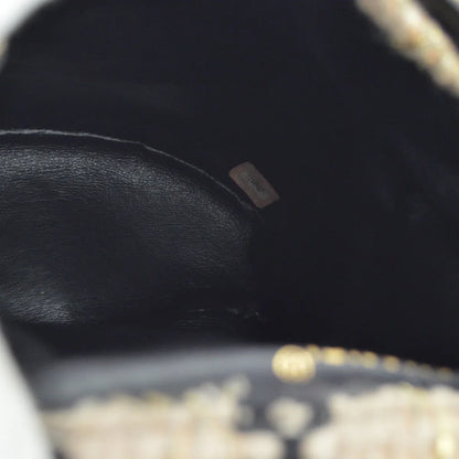 Chanel Beige Black Tweed Duma Backpack Large