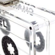 Chanel Clear Acrylic Cassette Tape Clutch Bag 04P