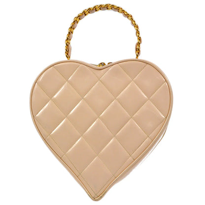 Chanel 1994-1996 Light Pink Heart Vanity Handbag