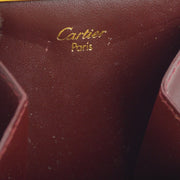 カルティエ コインケース 財布 ボルドー