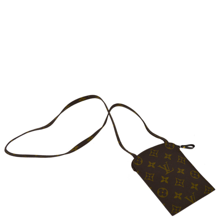 Louis Vuitton 1996 Monogram Pochette Secret Shoulder Bag M45484