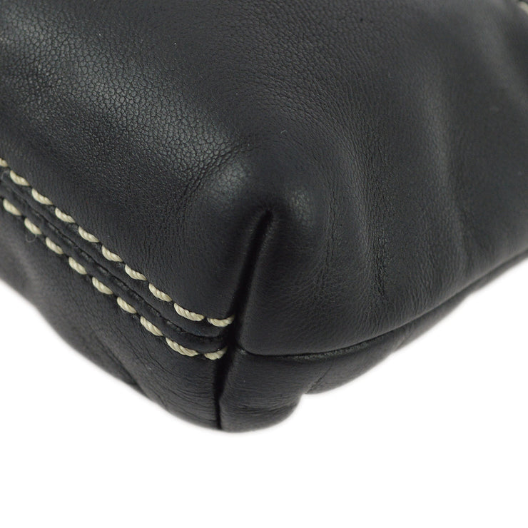 Chanel Black Lambskin Chain Handbag