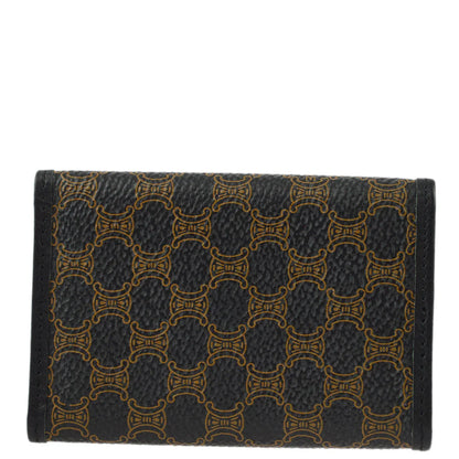 Celine Black Macadam Key Case Small Good