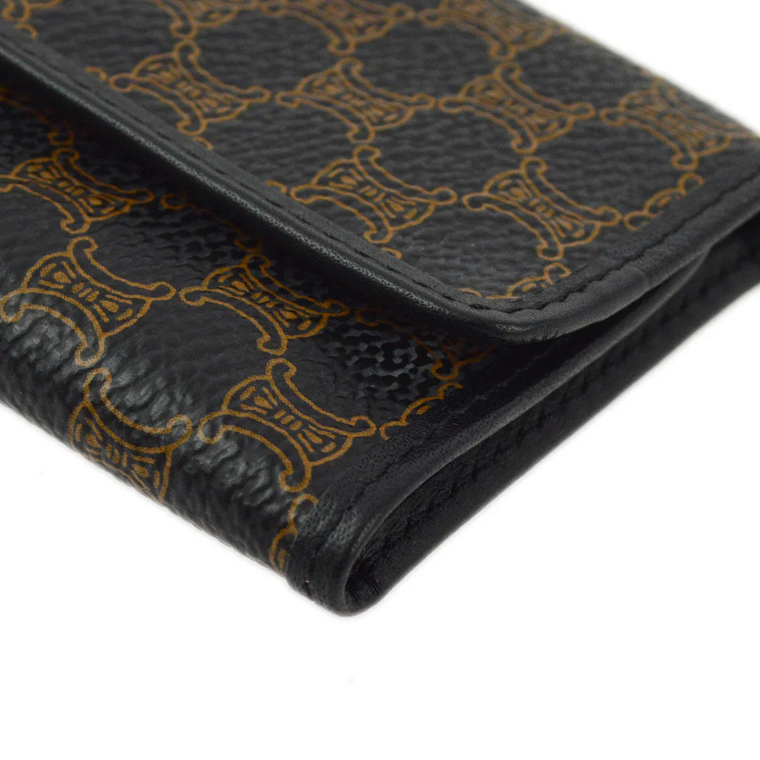 小物 CELINE Logo Macadam Key Case Celine Black Macadam Key Case Small Good – AMORE Vintage Tokyo