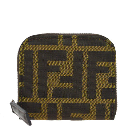 Fendi 2000 Brown Zucca Coin Case Wallet