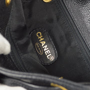 Chanel * Black Caviar Triple CC Backpack Deadstock