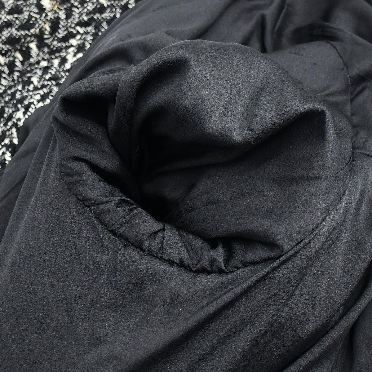 Chanel Jacket Skirt Suit Black 97A #46