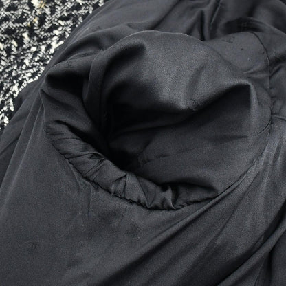 Chanel Jacket Skirt Suit Black 97A #46