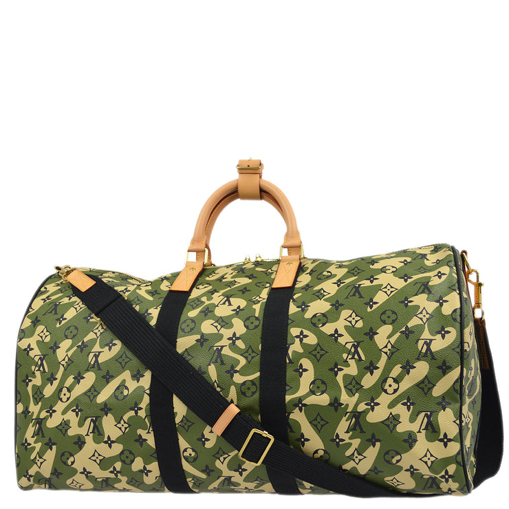 Louis Vuitton 2008 Keepall Bandouliere 55 Monogramouflage 2way Duffle Bag M95774