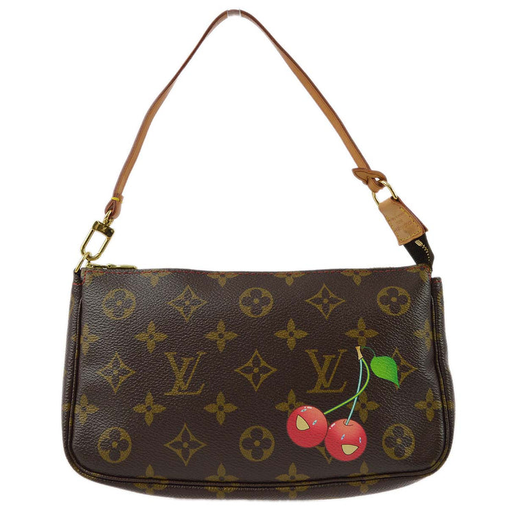Louis Vuitton 2005 Monogram Cherry Pochette Accessoires Handbag M95008
