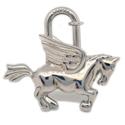 Hermes Le Cheval Pegasus 1993 Cadena Silver Small Good