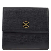 Chanel Bifold Wallet Purse Black Caviar