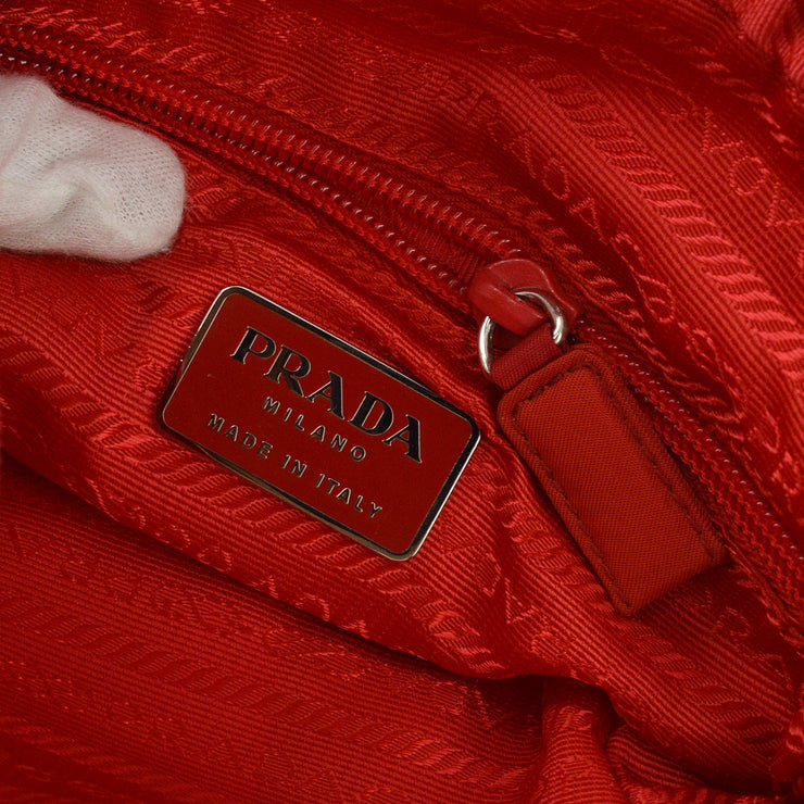 Prada Sport Red Nylon Shoulder Bag