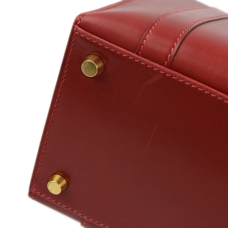 Hermes 2003 Rouge Vif Box Calf Drag 2 32 Handbag