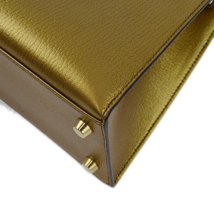 Hermes * 2005 Athens Limited Olympic Gold Chevre Kelly 25 Sellier 2way Shoulder Handbag
