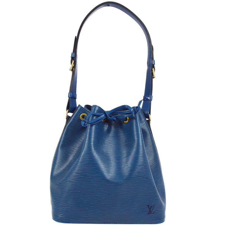 Louis Vuitton 1995 Blue Epi Petite Noe Bucket Shoulder Bag M44105