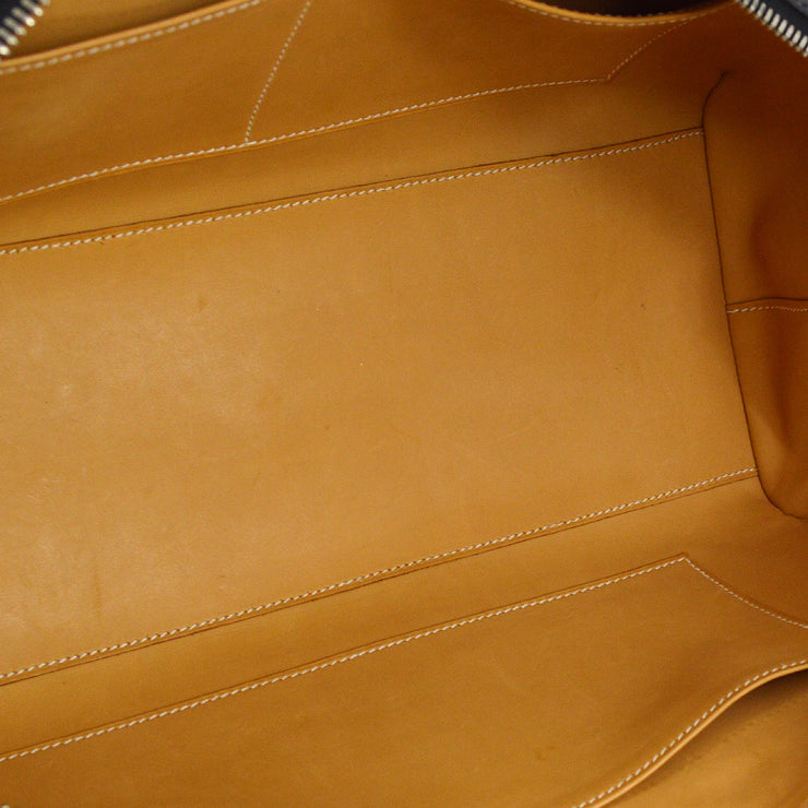 Hermes 2007 Black Epsom Paris Bombay 35 Handbag