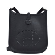 Hermes 2004 Black Epsom Evelyne TPM Shoulder Bag