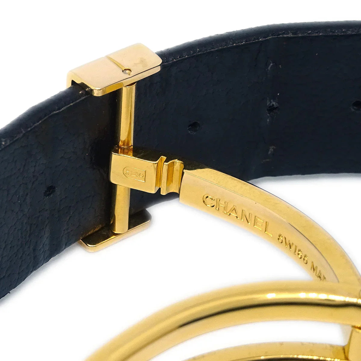 Chanel Matelasse Watch 18KYG Black