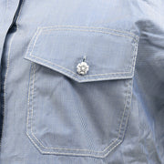 Chanel Short Sleeve Shirt Blue 05C #40