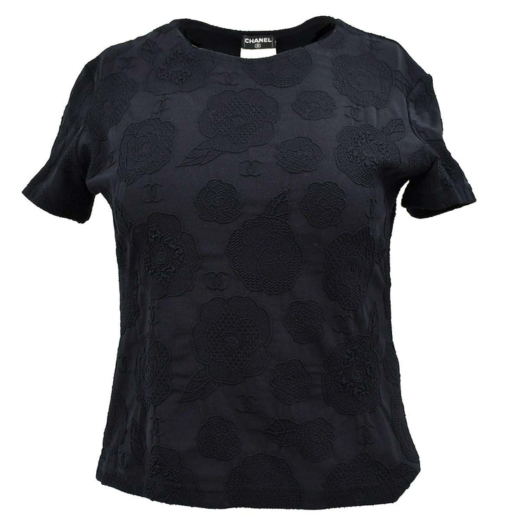 Chanel T-shirt Black 98P #44