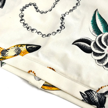 Chanel Icons Print Cropped T-shirt Ivory 96P #38